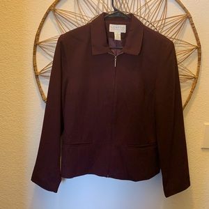 Norton McNaughton Fully Lined Dress Jacket  Women's Size 10  Plum Colored